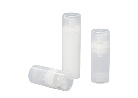 Round allplastic  Pp Airless Pump Bottle 15ml 30ml 50ml  Mono airless pump bottle dispenser