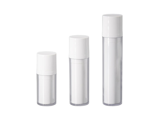 15ml 30ml 50ml Airless Bottle Refillable System Round Shape