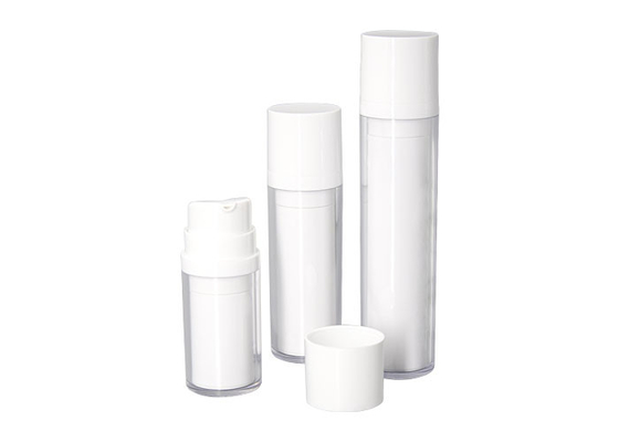 15ml 30ml 50ml Airless Bottle Refillable System Round Shape