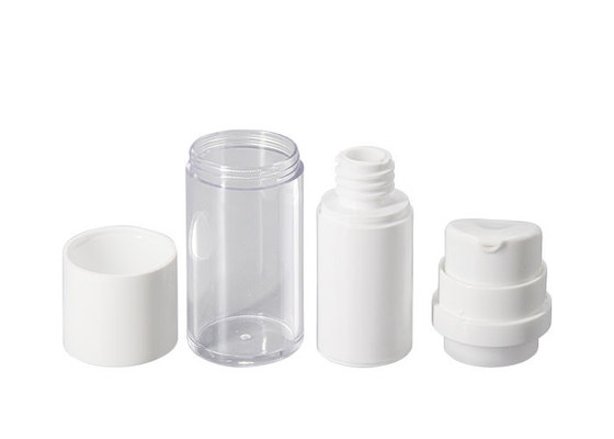 15ml 30ml 50ml Airless Bottle Refillable System Round Shape