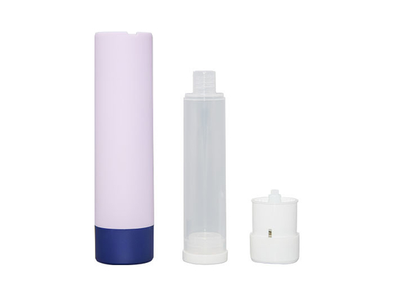 PP Replaceable Rotary Airless Pump Bottle 30ml 50ml Refillable For Cosmetic
